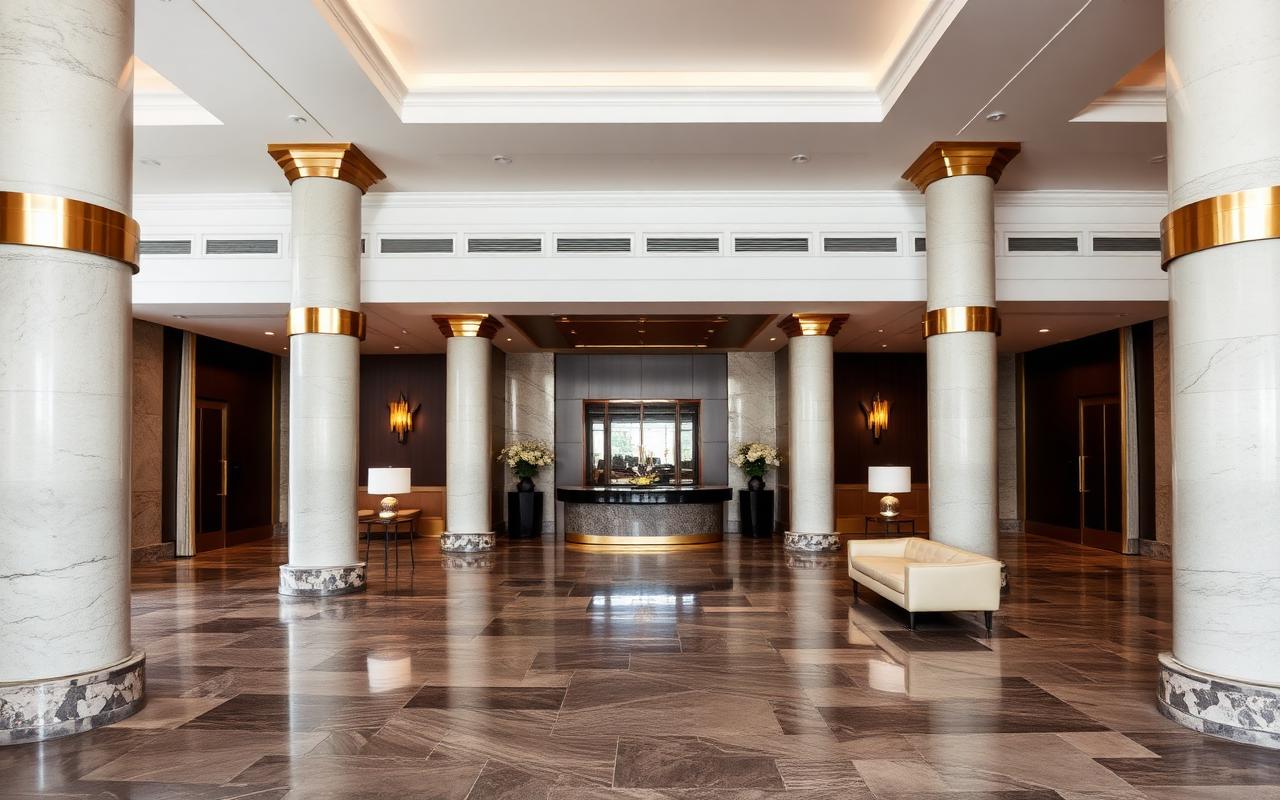 Hotel guest room interior