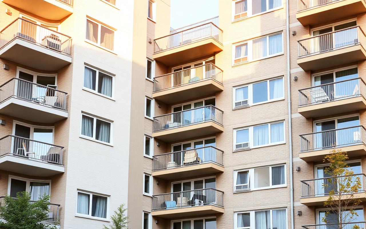 Multi-unit residential building exterior